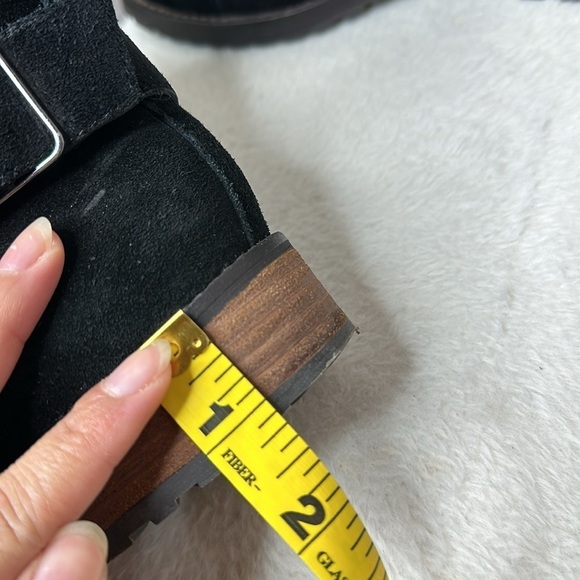 NEW Matt Bernson Tundra Shearling Suede Leather Booties Black Sz 5 - Picture 9 of 11